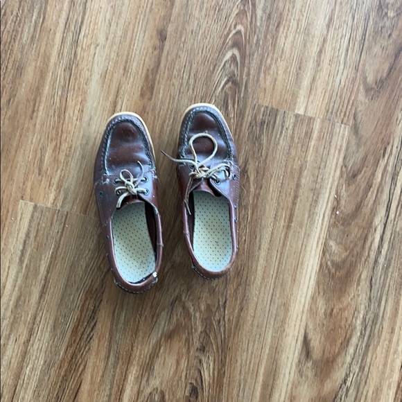 Sebago docksides boat shoes vintage lace up size 7.5 - Picture 13 of 13